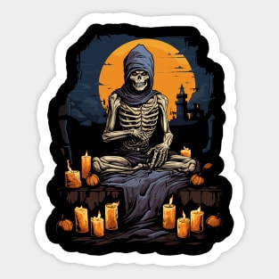 Spooky Mummy Tee Undead Halloween Fashion Gift Sticker